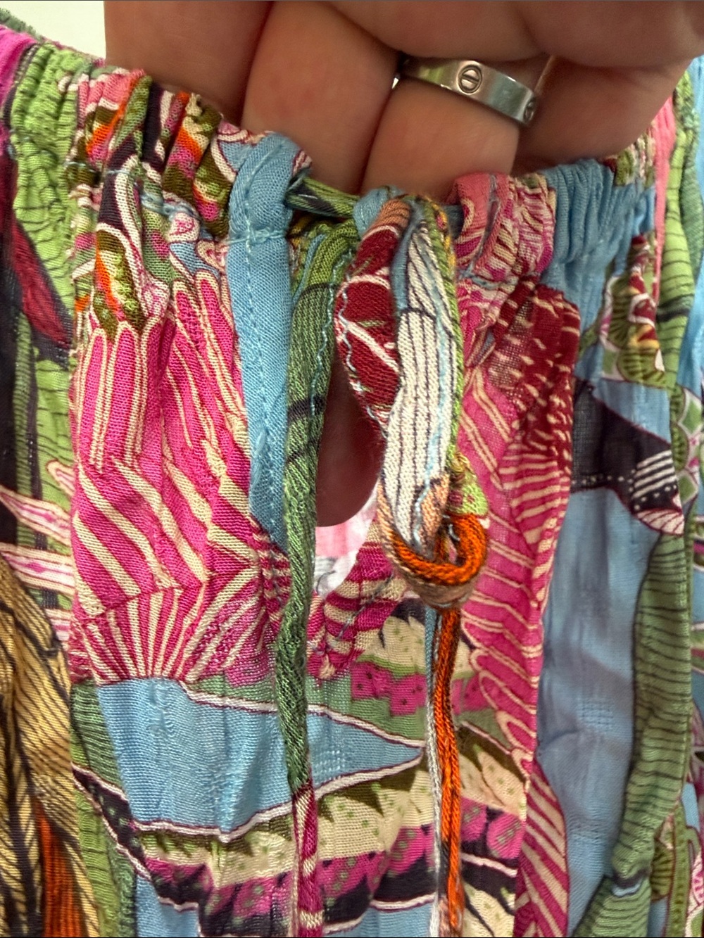 Rachel Roy Boho Off-Shoulder Floral Tie-Waist Dress in Multicolor - Picture 10 of 10